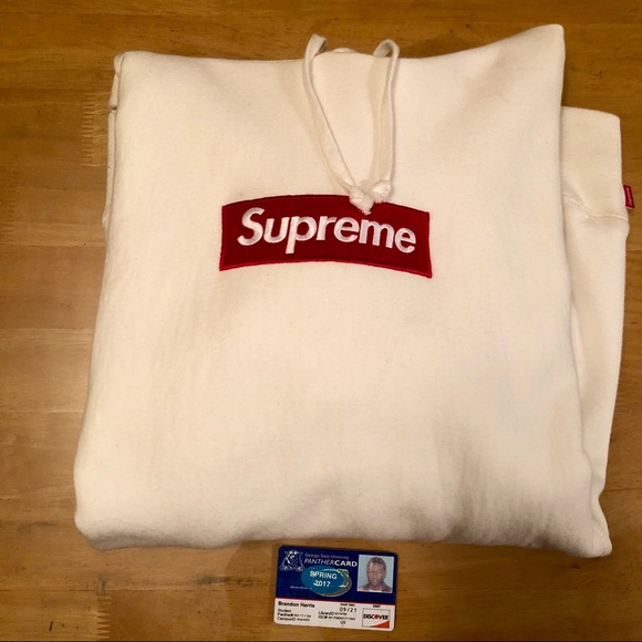 Supreme box logo hoodie fw17